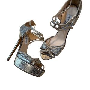 Jimmy Choo Metallic Platform Heels